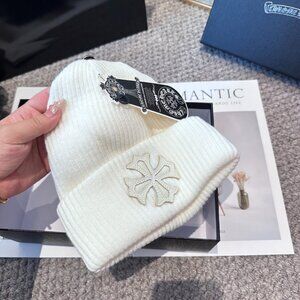 New Chrome Hearts White Beanie Winter Hat